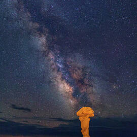 Secret Spire and The Milky Way Vertical by Dan Norris