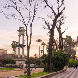 Seville at sunset - Murillo gardens by AM FineArtPrints