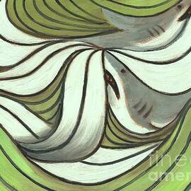 Sharks and Surfboards Surf Art by Tommervik