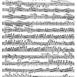 Sheet Music for the Overture to Egmont by Beethoven
