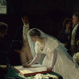 Signing the Register by Edmund Blair Leighton