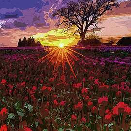 Skagit Valley, Tulip fields by AM FineArtPrints
