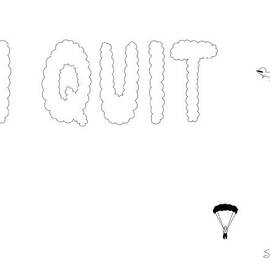 Skywriter parachutes out of plane by Seth Fleishman