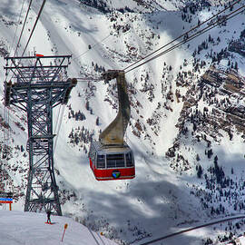 Snowbird Tram Portrait by Adam Jewell