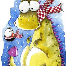 Snowy day by Lucia Stewart