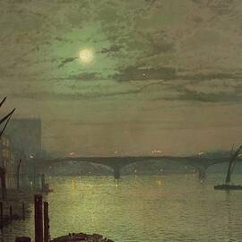 Southwark Bridge by John Atkinson Grimshaw