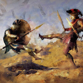 Spartan Hoplite - 12 by AM FineArtPrints