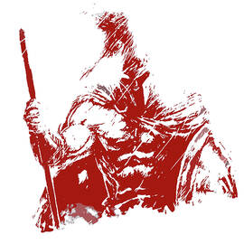 Spartan Warrior - Battleborn by AM FineArtPrints