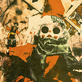 Spooky carnival clown doll by Jorgo Photography