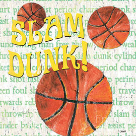 Sports Fan Basketball by Debbie DeWitt