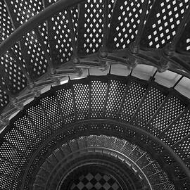 St. Augustine Lighthouse Spiral Staircase I by Clarence Holmes