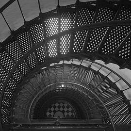 St. Augustine Lighthouse Spiral Staircase II by Clarence Holmes