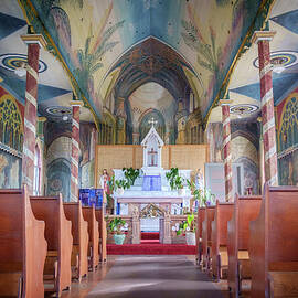 St. Benedict's Painted Church in Hawaii - Horizontal by Mary Lee Dereske