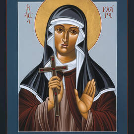 St Clare Holding the Jewelled Cross 041 by William Hart McNichols