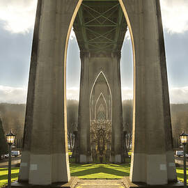 St Johns Bridge in Portland by Jean Noren
