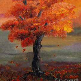Stand Alone in Color - Autumn - Tree by Jan Dappen