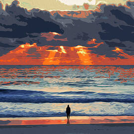 Staring at the Ocean by AM FineArtPrints