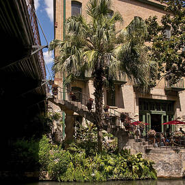 Steps to San Antonio Riverwalk by Steven Sparks