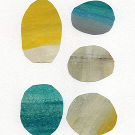 Stones- abstract art by Linda Woods