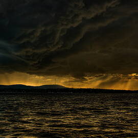 Summer Storm Over Lake Wausau by Dale Kauzlaric