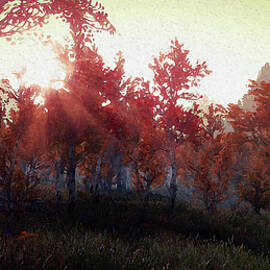 Sun among the trees by AM FineArtPrints