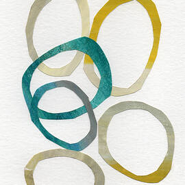Sun and Sky- abstract art by Linda Woods