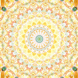 Sunflower Mandala- Abstract Art by Linda Woods by Linda Woods