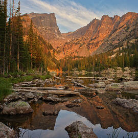 Sunrise on Dream Lake by Kevin Schwalbe