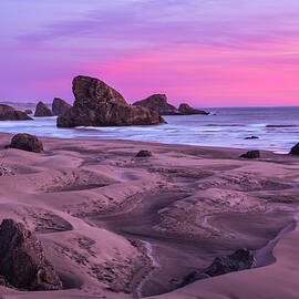 Sunset at Pistol River by Russell Wells