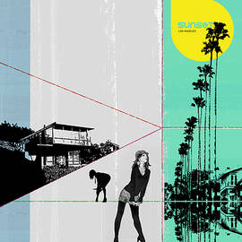 Sunset in LA by Naxart Studio