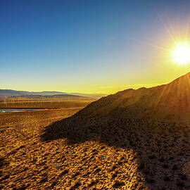 Sunset in Mojave desert near Palm Springs by Miroslav Liska