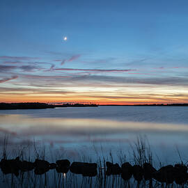 Sunset over Back Bay by M C Hood