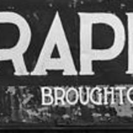 Telegraph Cove British Columbia Sign Black And White by Adam Jewell