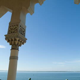 Terrace with a view of the sea on top of the Palacio de Valle by Sami Sarkis Photography