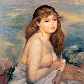 The Blonde Bather by Pierre Auguste Renoir