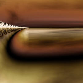 The Bullet Train Arrives at Dusk by Vic Eberly