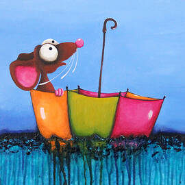 The Floating Umbrella by Lucia Stewart