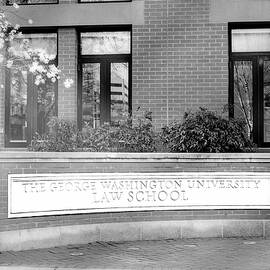 The George Washington University Law School DC BW by Susan Candelario