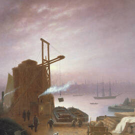 The Hudson River from Hoboken by Robert Walter Weir