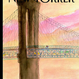 A Bicyclist on His Way to Brooklyn by Jean-Jacques Sempe