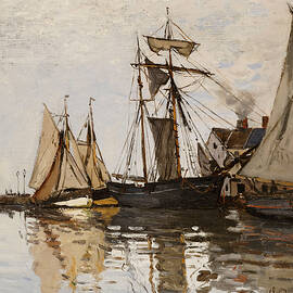 The Port of Honfleur by Claude Monet
