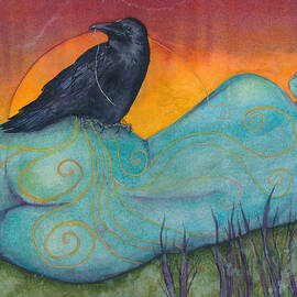 The Still Life With Crow by Marie Stone-van Vuuren