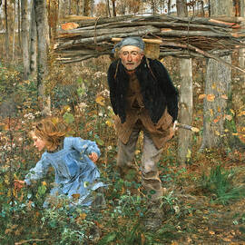 The Wood Gatherer by Jules Bastien-Lepage
