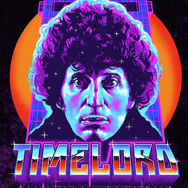 Timelord / Tom Baker / Doctor Who / 80s Color / 4th Doctor / Time Travel by Zerobriant Designs