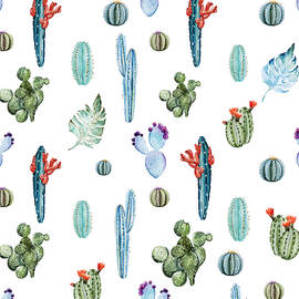 Tropical Cactus in colors  by Mark Ashkenazi