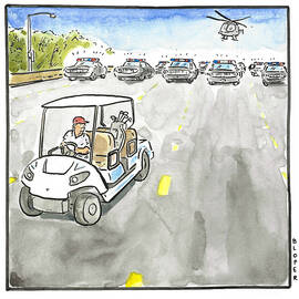 Trump Flees by Brendan Loper