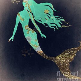 Turquoise Mermaid by Mindy Sommers