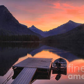 Two Medicine Fiery Sunset by Adam Jewell