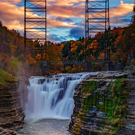 Upper Falls Letchworth State Park by Rick Berk