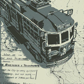 Urban trams and old maps by Jorgo Photography